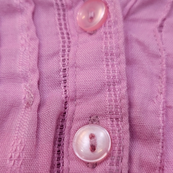 Vintage Y2K Barbie Vanity Ombre Pink/Magenta Beaded Top, Sm, 100% Cotton - Picture 5 of 5